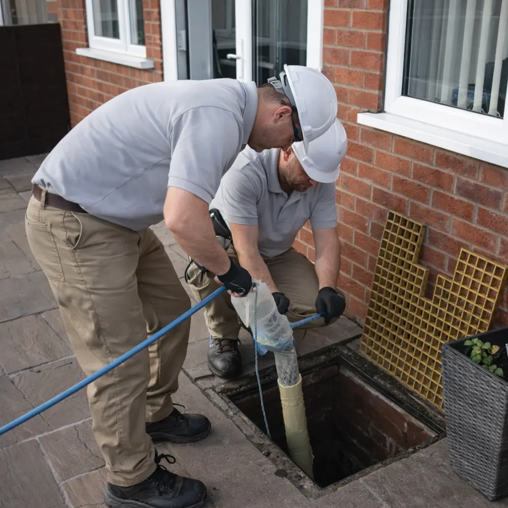 Blocked drain repair service in Farnborough